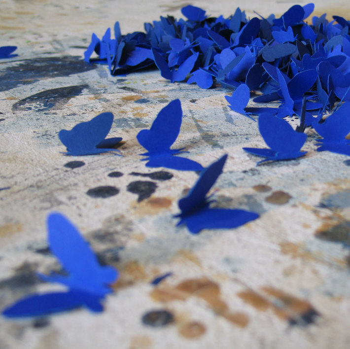 Detail. Paper Butterflies / Dimensions Variable