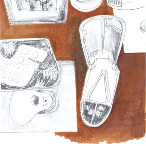 Privato / Pencils and markers on paper - 24 x 33 cm