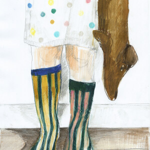 Kid / Pencils and markers on paper - 24 x 33 cm