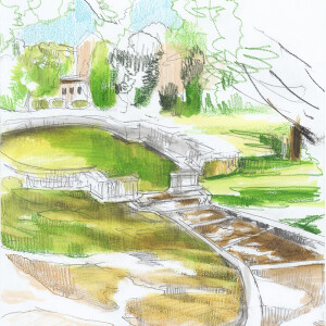 Guastalla / Pencils and markers on paper - 24 x 33 cm