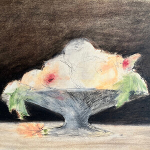 Galizia #2 _ Tribute to Fede Galizia / Pastels, graphite and markers on paper - 29,7 x 42 cm (A3)