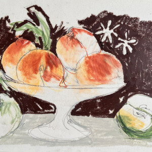 Galizia #3_ Tribute to Fede Galizia / Pastels, graphite and markers on paper - 29,7 x 42 cm (A3)