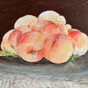 Galizia #7 _ Tribute to Fede Galizia / Pastels, graphite and markers on paper - 29,7 x 42 cm (A3)