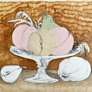 Galizia #9 _ Tribute to Fede Galizia / Collage on paper, mixed media - 29,7 x 42 cm (A3)