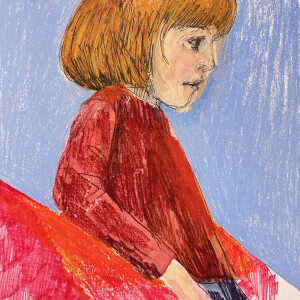 Tt _ Tribute to Berthe Morisot / Pastels, graphite and markers on paper - 42 x 29,7 cm (A3)